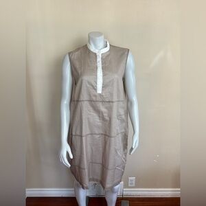 PESERICO (Made in Italy) Lightweight Lined Cotton Sheath Dress. Fits Medium